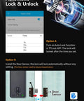 Automatic lock and unlock settings displayed in TTLock APP for Top Notch Smart Electronic Deadbolt With App Key Digital Lock.