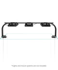 HyperReef Multi Light Mount System Sliding Rail for 36 to 48 Inch Aquarium Tanks, with adjustable rail and flexible arm.