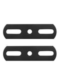 Heavy Duty Metal Steel Repair Bracket Connector Mending Plate 2 Piece Flat Straight Auxiliary Assembly Parts, black finish