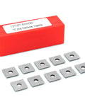 High Performance 12x12x1.5mm Carbide Insert With Four Cutting Edges And 35 Degree Cutting Angle Straight Hole Pack Of 10 For CNC Milling And Metalworking Tungsten Carbide Tough As Nails Long Lasting