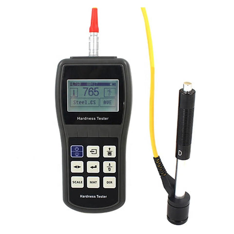 Straight Up Digital Hardness Tester Machine For Steel And Cast Iron Reads Multiple Industrial Scales Up To 960 HLD with display and probe