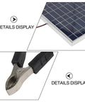 High Efficiency 100W Solar Panel Kit with Anti Corrosive Aluminum Frame and IP67 Weatherproof Junction Box details
