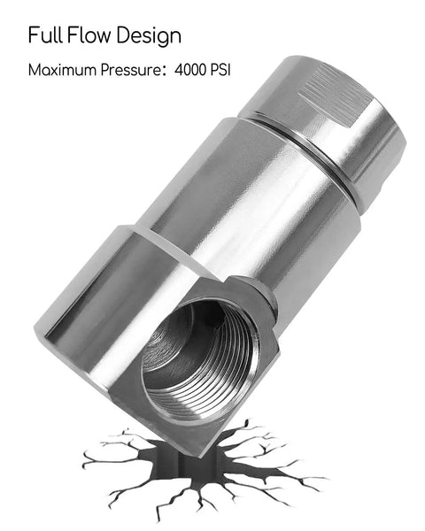 Heavy Duty 1 Inch Swivel Hose Reel With Grease Zerk For Industrial And Home Use, Steel Construction, NPT Inlet And Outlet, Replaces 9SS16FP100XFP100 Ni AL, Fits Most Reels, Durable, No Tangling Design For Farm Shop Garage, nickel-plated steel hose reel swivel