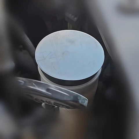 Smoke Machine Cap Plugs Kit 9 Piece Set For Leak Tests No Fuss Rubber Plugs shown sealing automotive opening