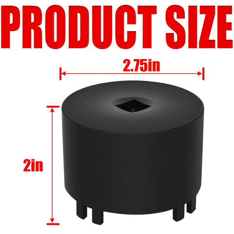 Must-Have Front Differential Sun Gear Bearing Carrier Retainer Seal Installer Socket Tool For Subaru 2x2.75 inch size