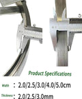 Detailed product specifications of Heavy Duty Steel Drain Cleaning Tape And Extra Long Cable Auger Tool measurements.