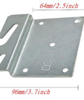 Heavy Duty Universal Bed Rail Hooks Lock Firm Headboard Connectors Knock Out The Squeak Mounts Snug On Wooden Platform Frames. Metal bracket 96 x 93 mm.