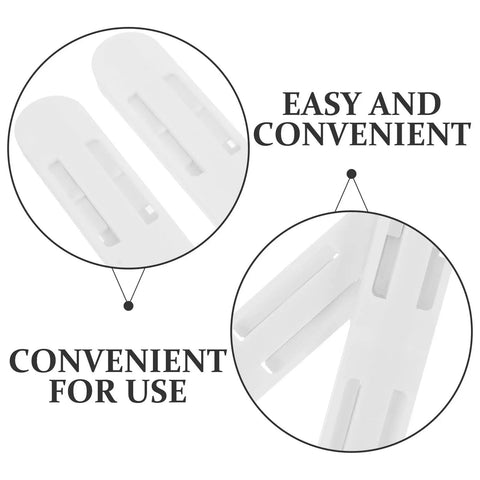 Two Pack Silent Bottom Mount Plastic Cabinet Drawer Slides For Kitchen And Bathroom Storage Easy Install No Cabinet Damage