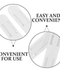 Close-up of Two Pack Silent Drawer Slides For Kitchen And Bathroom Cabinets showing smooth plastic design and easy installation.