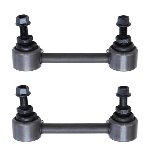 Beef Up Your Ride RWD Front Wheel Hub Bearing Assembly Kit With Upper Ball Joints And Sway Bar Links For 2009 2010 2011 2012 GMC Canyon And Chevy Colorado ABS Model 6 Piece Set, showing two sway bar links.