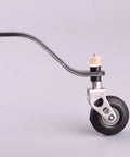 Carbon Fiber Landing Gear Tail Wheel Assembly Kit With Screws For Remote Control Airplanes And RC Aircraft Upgrade Lightweight Aluminum Core Durable Ground Handling Wear Resistant Gear Set, close-up view.