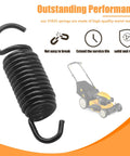 Heavy Duty Gear Extension and Tension Spring Set for Cub Cadet Zero Turn Mowers 51833 2 Pack Replacement Fits RZT L42 L50KW