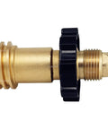 Propane Tank Adapter Converts POL To QCC1 Type 1 For Grills And Regulators, Easy Grip Hand Wheel, Airtight Connection