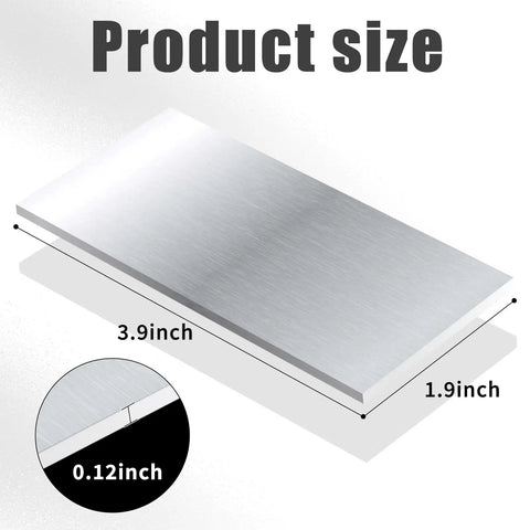Aluminum Welding Practice Kit 25 Pcs One Eighth Inch Thick 2 by 4 Inch Welding Coupons Durable Pro Grade Aluminum Plates dimensions