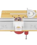 Precision Router Table Lift System Height Adjustment Base With Insert Plate And Sliding Ruler for wood milling, aluminum build.