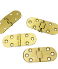 Heavy Duty Solid Brass Flap Hinges For Butler Tray Tables And Portable Flip Tops, pack of 2 with screws.