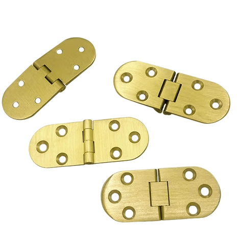 Heavy Duty Solid Brass Flap Hinges For Butler Tray Tables And Portable Flip Tops, pack of 2 with screws.