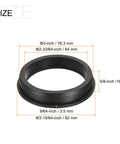 Heavy Duty 3 Inch Round Rubber Grommet Mount With T Shape Design For Zero Hassle Cable Management And Reliable Wire Protection Around The Home Garage Or Truck size diagram showing dimensions in mm and inches.
