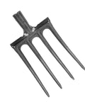 Heavy Duty Garden Digging Fork With Four Tine Spading Fork High Carbon Steel Construction 34mm Connection Port empty handle