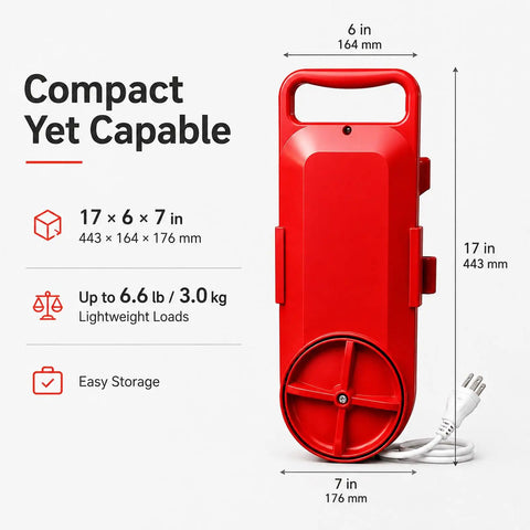 Ditch The Laundromat Grind With This Portable Bucket Washer featuring a red compact design for easy storage, 17 x 6 x 7 in.