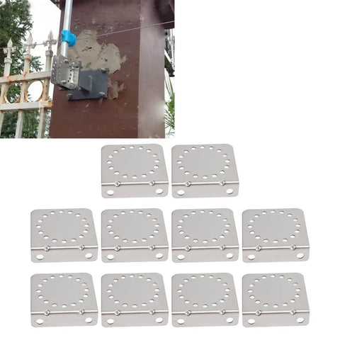 Galvanized Angle Bracket Set 10 Pack For Outdoor Electric Fencing System Heavy Duty Built To Last Weatherproof Reinforced