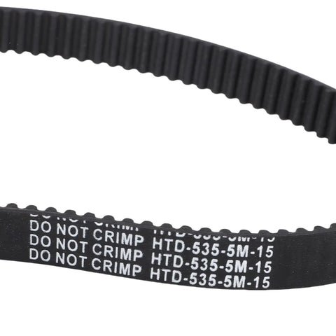 Top Tier 535 5M Synchronous Drive Timing Belt Pulley Kit With Durable Rubber For Industrial Machinery High Efficiency Abrasion Resistant Heavy Duty Performance And Smooth Operation Guaranteed 3 Units Total, black toothed belt close-up