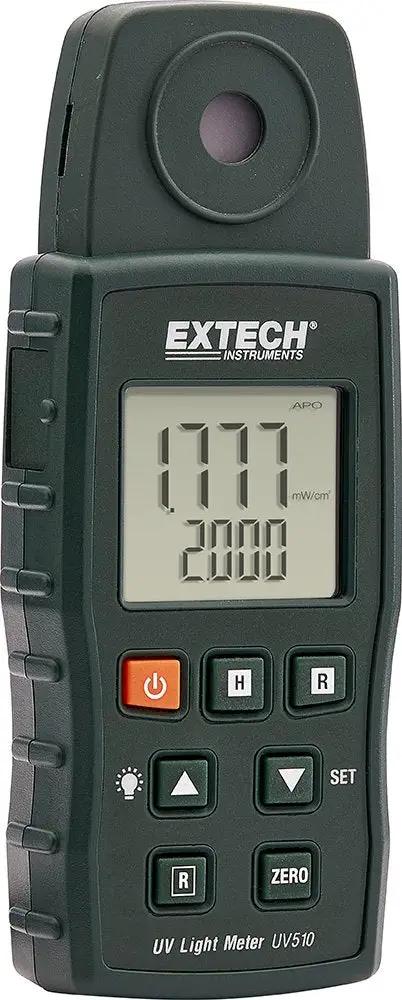 UVA Light Meter 320 To 400 Nanometer Digital Ultraviolet Light Tester With Backlit LCD Display showing data