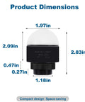 24V DC Industrial Warning Light With Buzzer, 3 Color Single Layer LED Signal Tower Indicator Product Dimensions