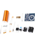 Electromagnetism Learning Tool With Coil Electricity Conversion Module For DIY Teaching, components laid out