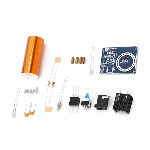 Electromagnetism Learning Tool With Coil Electricity Conversion Module For DIY Teaching, components laid out