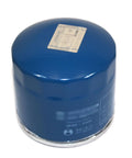 Blue oil filter from the 10 Piece Oil Filter And Gasket Set With Plugs Meets OE Specifications Direct Fit For Hyundai And Kia Engines