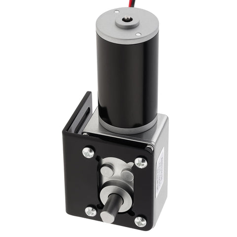 12V DC Worm Gear Motor 12 RPM Self Locking Mini Gearbox With Bracket High Torque Permanent Magnet Reduction Motor
