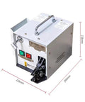 Heavy Duty 60W Electric Terminal Crimping Machine With Foot Pedal And LED Light, compact design, side view with dimensions.