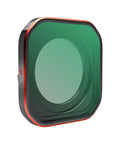 Close-up of Insta360 Ace Pro 2 UV Lens Filter, rectangular shape with red accent, made with ultra clear HD glass.