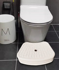 Heck Of A Sturdy Kids Step Stool With Super Grippy Non Slip Feet For Little Ones Reaching The Bathroom Sink Or Finishing Potty Training Without Any Wobbles next to toilet for potty training.