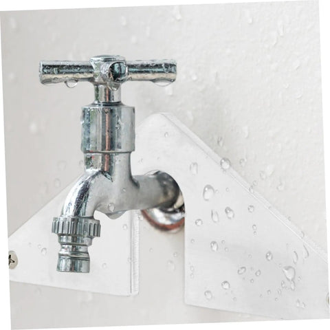 Faucet Mounting Plate With Wall Mount Bracket For RVs Campers And Homes Durable Rustproof Clamp Easy Install Stable Water Flow Control Efficient Fixture For Quick Setup And No Fuss Plumbing