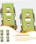 Close-up view of Stainless Steel Magnetic Welding Panel Clamps Set Adjustable Corner Fixtures built tough for precision positioning.