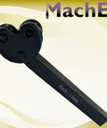 Pivot Head Diamond Knurling Tool With Half Inch Square Shank displayed at an angle showing pitch marking of 1.5mm.