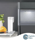 Opal Nugget Ice Maker Filter Replacement 3 Pack for Profile Opal Ice Maker in kitchen setting with mint and oranges