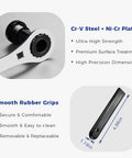 Beefy Heavy Duty Bike Bottom Bracket Tool For 46 OD 24 Notch, Cr-V Steel With Ni-Cr Plating, One Half Inch Drive features and grip