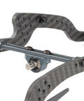Close-up of Beefed Up Carbon Fiber Chassis Kit for Rock Crawling Rigs with High Clearance and 3mm laser cut build component