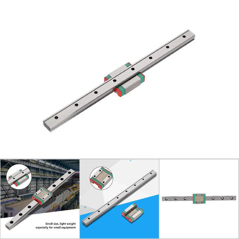 Small But Mighty Miniature Linear Rail Guide 12mm Wide With Slide Block 4 Point Contact For CNC, 3D Printer, And Automation Projects