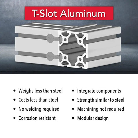 Top Shelf 80X80mm Aluminum T Slot Extrusion Profile Rail With Eight Open Channels And Clear Anodized Finish For Rock Solid 305mm 6063 T6 Grade Modular Industrial Builds showing detailed profile and features.