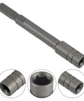 Adapter For Driver With 83mm Reach, Compact DIY Multitool Accessory, Easy In Out Quick Connect, gray finish, steel tool