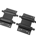 Stainless Steel Self Closing Door Hinges Black Double Action Spring Hinges Both Directions Opening Heavy Duty Polished Finish Cafe Saloon Bar Counter Pub Swing Doors