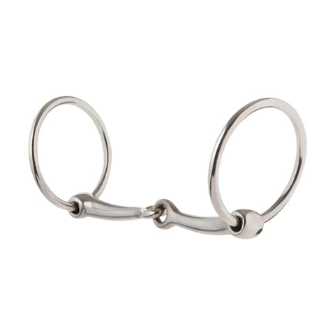 All Purpose Ring Snaffle Bit With 5 Inch Mouth And Two And A Half Inch Rings Nickel Plated Malleable Iron For Easy Talk To Your Horse