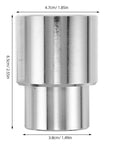 Steel Bottle Jack Lift Extension Adapter 1.38 Inch Height For Car Lifts And Trucks Sturdy Silver cylinder shape