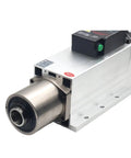 Rock Solid 4.5Kw Or 7.5Kw Air Cooled CNC Spindle Motor featuring Automatic Tool Change ISO30 taper, 380V three-phase power.