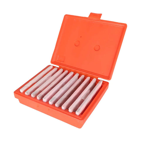 Ten Piece 1/8 X 6 Inch Thin Parallel Bars Set With Heights From 1/2 To 1-5/8 Inch, 52-58 HRC Hardness, 0.0002 Inch Tolerance, Laser Etched SAE Inches, Pro Grade Machinist Must-Have For Precise Alignment And Jig Work