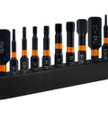 Magnetic Hex Drill Bit Set, 10Pc S2 Steel Allen Bits H1.5 Through H12, 2 Inch Length With One Quarter Inch Hex Shank, Durable Storage Holder